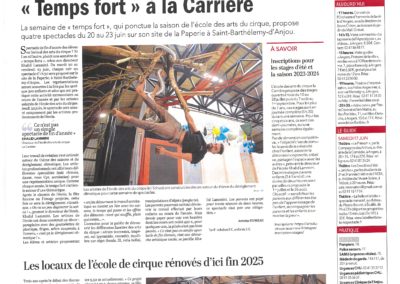 Article Temps Fort Cirque La Carrière juin 2023